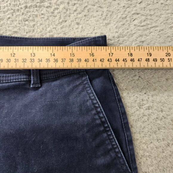 Talbots Pants Womens 12 Blue Chino Casual Straight Pockets Flat Front‎ Workwear - Picture 8 of 10